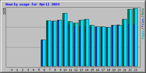 Hourly usage for April 2024