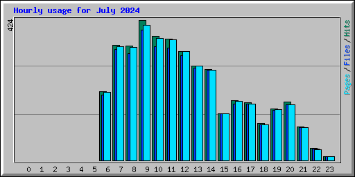 Hourly usage for July 2024